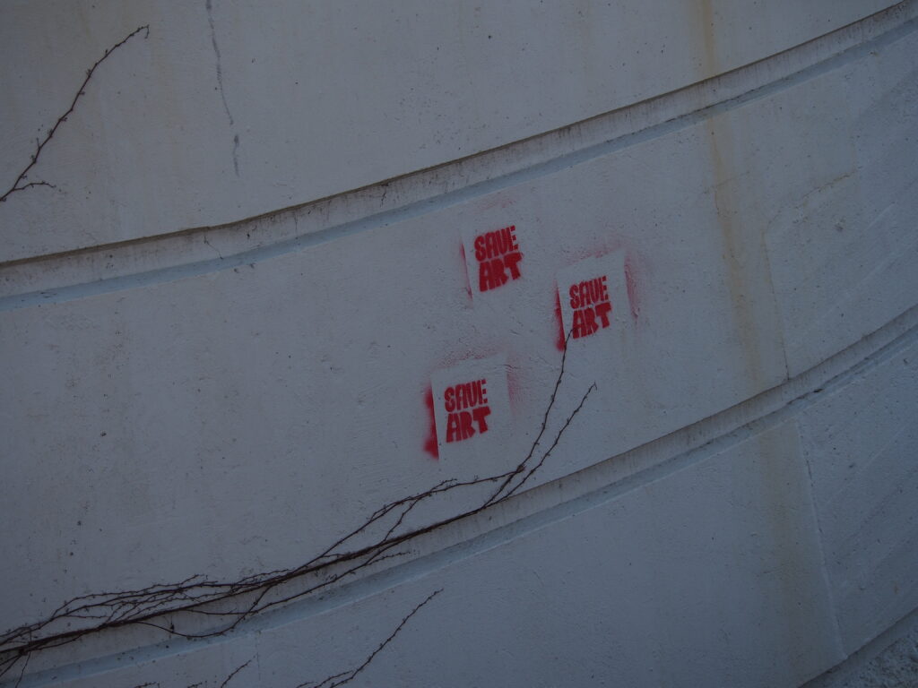 'Save Art' -- photo by Katt@cativerse.com Spring 2024